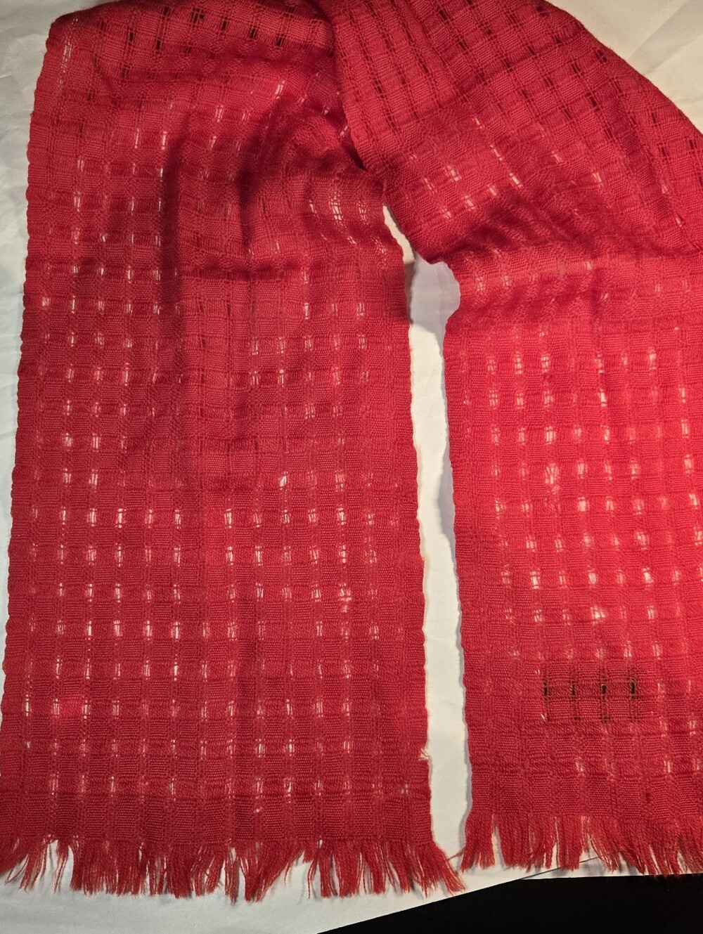 Vintage Madawaska Weavers Wool Scarf